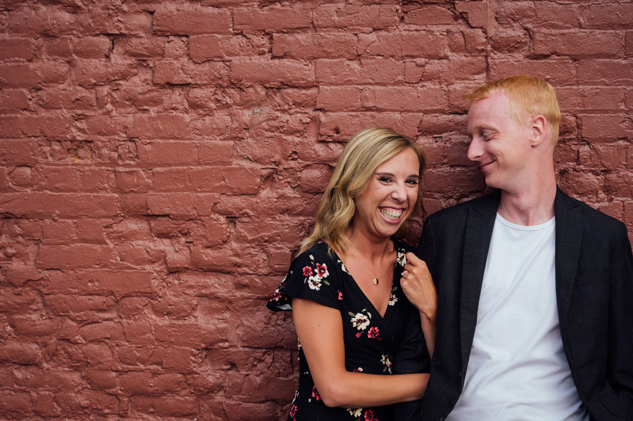 downtown Rochester engagement session