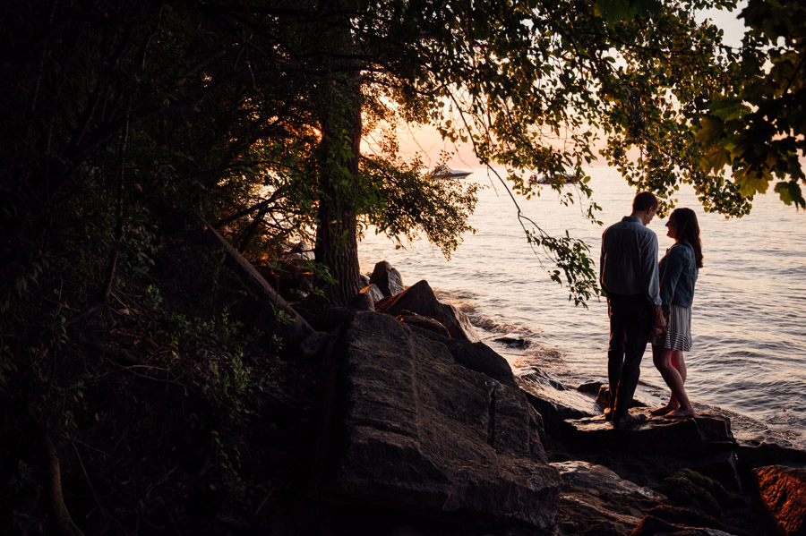 Durand eastman beach engagement session