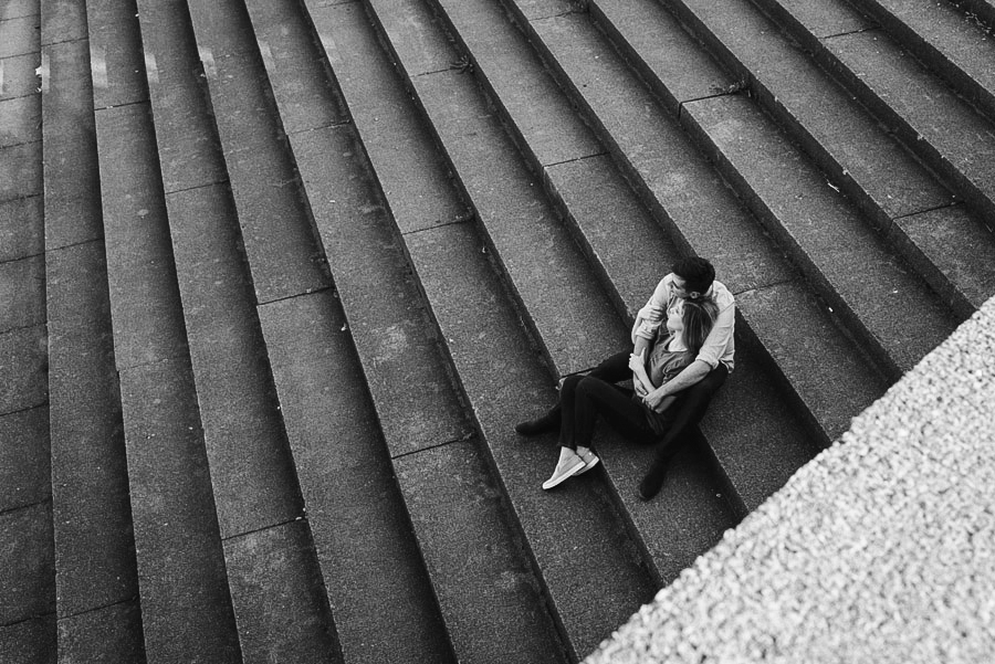 downtown Rochester engagement session